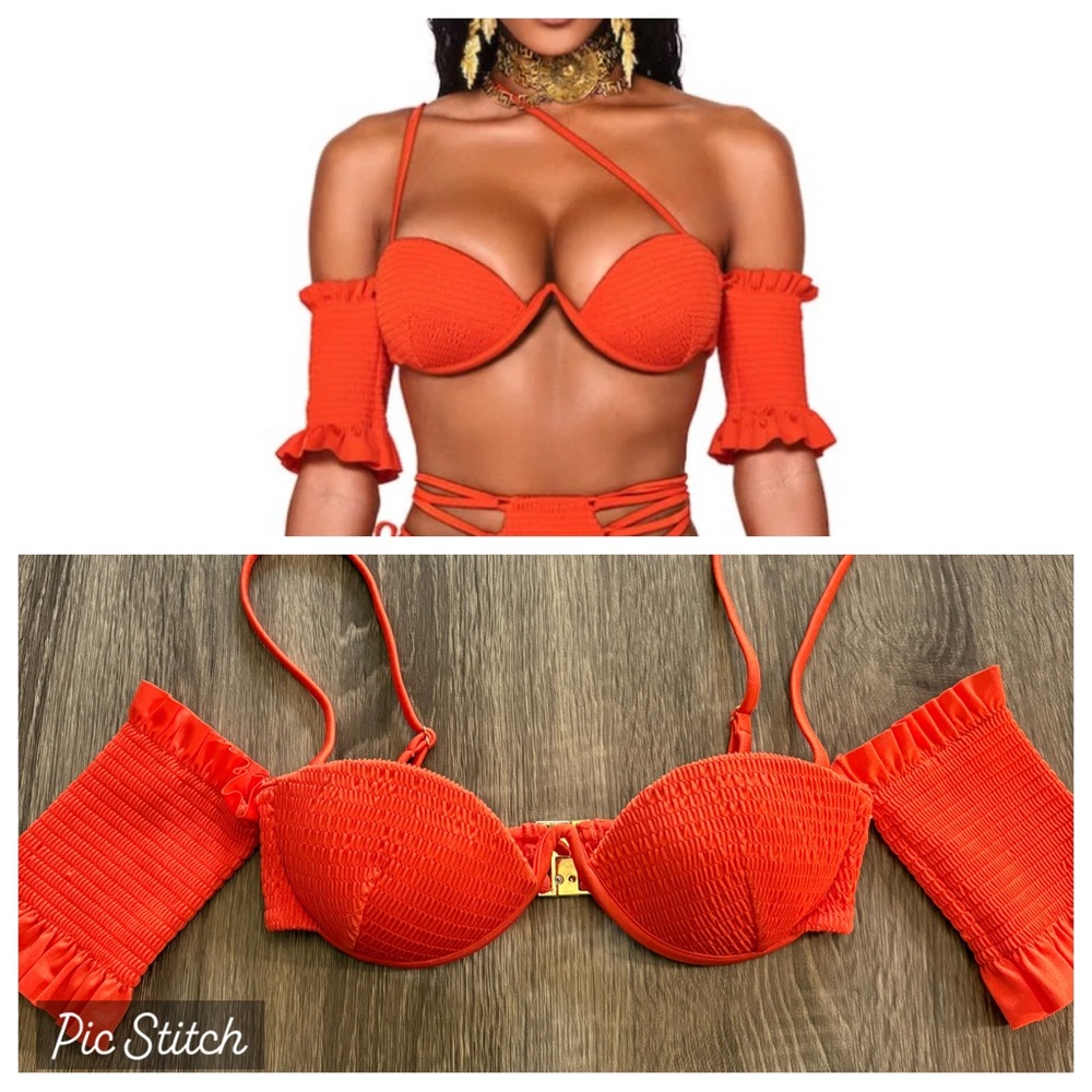 NEW! BFyne Anika bikini top w removable sleeves